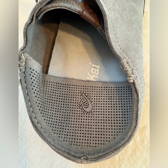 Olukai Men’s Kauwela Lace Shoes in Charcoal Like New Rare Size 9 main image 16